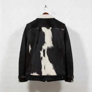 Nueva Chaqueta de Cuero con Pelo de Vaca Estilo 2026, Chaqueta de Invierno de Cuero Genuino para Hombre de Primera Calidad Personalizada - Product Image 3