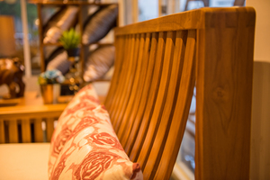 Canapé contemporain et fonctionnel en teck Ensemble de meubles en forme de L Collections de canapés avec chaises et tables basses pour le salon - Product Image 2