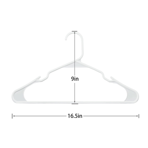 Paquete de 20 perchas de plástico Pavico para niños, perchas duraderas antideslizantes y ahorradoras de espacio para armarios, organización de ropa hecha en Vietnam - Product Image 1