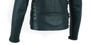 MEN'S GENUINE COWHIDE PREMIUM LEATHER MOTORCYCLE BIKER TOP LEATHER <b>JACKET</b> <b>BLACK</b> - Product Image 4