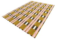 100% New Zealand Wool Hand Tufted Modern Embroidered Loop Pile Non-Slip Stain Resistant Washable Pink/Orange Customized Sizes
