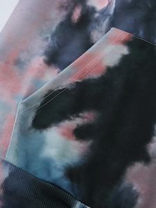Sweat à capuche pour hommes en polyester personnalisé Tie Dye Sweats à capuche à manches longues pour hommes Top qualité Logo personnalisé Tie Die Sweat à capuche pour hommes - Product Image 4