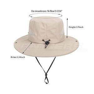 Chapeau de safari classique, chapeau de voyage à large bord, coupe confortable pour les aventures en plein air et la protection solaire - Product Image 6