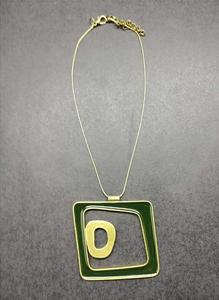 Impressionnant métal et résine Fashion Top Design Long gland collier bohême fait à la main en métal résine pendentif collier - Product Image 4