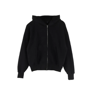 Sweat à Capuche d'Été à Double Couche en Polaire Éponge Française, Tissu de Haute Qualité, Imprimé en Relief, Couleur Unie Vierge, Unisexe - Product Image 1