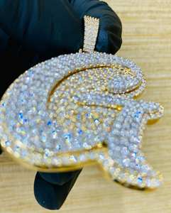 2Ct Round Cut Diamond Men's <b>Cross</b> Charm <b>Pendant</b> 14k Yellow Gold Plated <b>Sterling</b> <b>Silver</b> IGI Certified Classic Wedding Party - Product Image 3