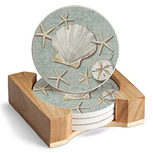 Home Decorative Wooden <b>Coaster</b> High Quality Unique Design Horn Bone Square Wood Resin Mat Top Selling Drink <b>Coaster</b> for Cup - Product Image 5