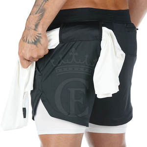 Nouveau modèle de short de gym respirant facile à porter, nouveau style durable, short de fitness à motif solide - Product Image 5
