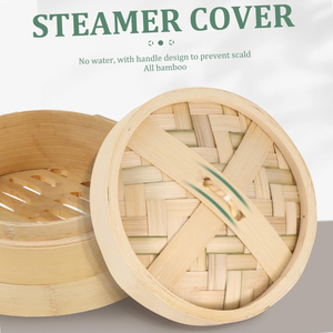 Ensemble de panier vapeur en bambou Dim Sum Offre Spéciale 2025 avec logo/mini cuiseur vapeur en bambou pour cuire à la vapeur à la maison, au restaurant - Product Image 4