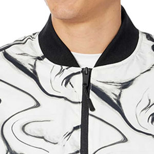 Veste bomber en satin réversible avec logo personnalisé pour homme, rembourrée, décontractée, d'hiver, chaude, en nylon, avec fermeture éclair, vestes pour homme - Product Image 4