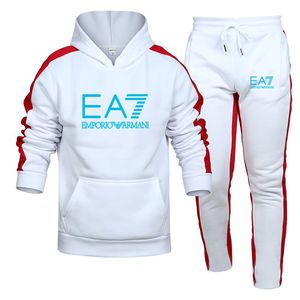 Traje de chaqueta de dos piezas informal de talla grande para hombre OEM nuevo estilo personalizado estampado de letras bordado Diseño mono chándal - Product Image 1