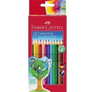 Faber-Castell Colour GRIP, Paquete de 12 Lápices de Colores Surtidos - Product Image 1