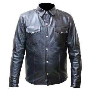 Veste de moto décontractée pour homme de qualité supérieure, 100% cuir, poches zippées, nouveau design, vestes en cuir pour hommes - Product Image 3