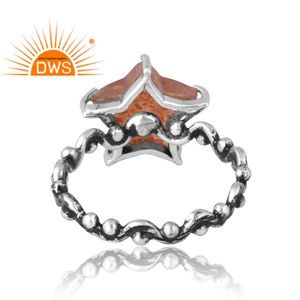 แหวนพลอยอัญมณีธรรมชาติทำจากเงินสเตอลิง925แบบสั่งทำ - Product Image 2