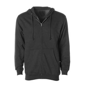 เสื้อฮู้ดดี้ทรงหลวมสไตล์ลำลอง ย้อมสีแบบดิสเทรส ปักลายหนาแน่น ผ้าฝ้าย 100% ซิปหน้า - Product Image 6