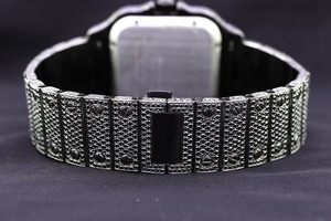 Montre mécanique en acier inoxydable avec diamants en moissanite de qualité supérieure, étanche, de fabrication indienne, pour hommes, édition limitée - Product Image 2