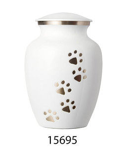 Urna Funeraria de Latón para Mascotas con Diseño de Huella Impresa para Honrar a las Mascotas Queridas con un Recuerdo Hermoso y Duradero - Product Image 2