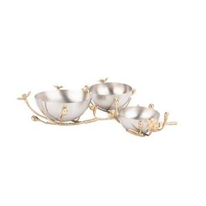 Ensemble de 2 bols décoratifs en laiton martelé de la plus haute qualité, taille personnalisée, bols à chocolat pour fournisseur en gros - Product Image 3