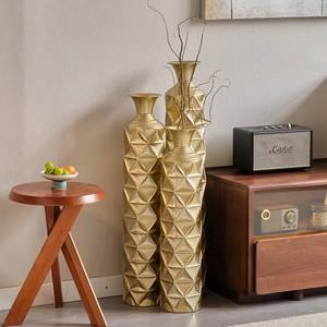 ส่วนลดสุดยิ่งใหญ่! แจกันดอกไม้โลหะสำหรับตกแต่งบ้านแจกันดอกไม้โลหะหรูหราทันสมัย - Product Image 3