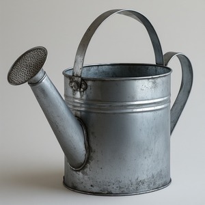 Arrosoir traditionnel en métal galvanisé écologique avec capacité personnalisable pour le jardinage utilitaire et la gestion de l'eau rurale - Product Image 4