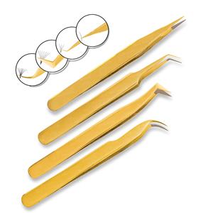 Pince à cils d'isolation incurvée parfaite et élégante facile à utiliser poids léger pour réduire la fatigue des mains - Product Image 1