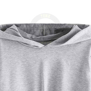 Último estilo de color sólido mujeres Crop Top sudaderas con capucha al por mayor de las mujeres personalizadas Crop Top sudaderas con capucha - Product Image 3
