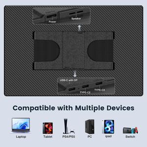 Monitor Portátil de 16 Pulgadas para Laptop, 1200P FHD, Horizontal/Vertical, Soporte Desmontable, Altavoces Integrados, Pantalla Externa de Viaje - Product Image 5