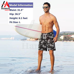 Maillot de bain court pour homme Short de bain à séchage rapide avec poches Maillot de bain avec doublure de compression - Product Image 6