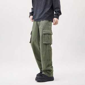 กางเกงคาร์โก้ผู้ชายสไตล์อเมริกันขายส่ง เอวสูง ไซส์ XL ทรงหลวม มีกระเป๋าหลายช่องที่ขา - Product Image 6