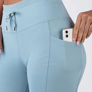 Pantalons pour femmes sur mesure de haute qualité, en élasthanne/polyester, respirants, vêtements de sport, tailles XS XXS pour le yoga, sports, directement du Pakistan - Product Image 6