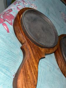 Plaque chauffante en fer et en bois de forme ovale pour accessoires de cuisine plaque grésillante de qualité supérieure - Product Image 2