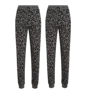 Plus Size Women's Trouser Custom Logo Breathable Elastic Waist Mid Solid Colors Trendy Cotton Blend New Arrival - Product Image 3