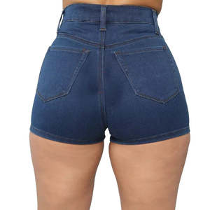 กางเกงขาสั้นผ้ายีนส์เอวสูงปักลายระบายอากาศได้ดีสำหรับผู้หญิงเสื้อผ้าแนวสตรีทแฟชั่นแนวสตรีทฤดูร้อน - Product Image 2