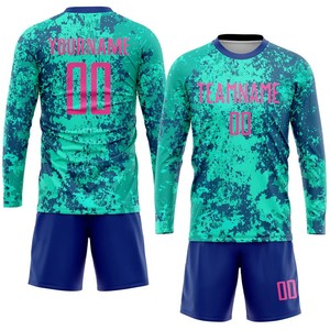 Uniformes de Fútbol Profesional 2024 Unisex Cómodos de Manga Corta para Adultos Sublimación Personalizada 100% Poliéster Secado Rápido Transpirable - Product Image 4