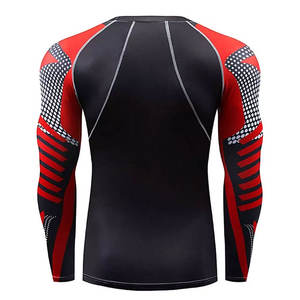 Conjunto Deportivo de Compresión para Hombre, Transpirable, de Secado Rápido, Pantalones Cortos y Camiseta de Gimnasio, 2 Piezas, Spandex/Nailon, Logotipo Personalizado Impreso, para Correr y Entrenar - Product Image 6