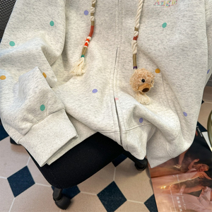 Hiver Version coréenne Tie Dye Print Loose All Fashion Casual Womens Hoodie New Top Coat for Women - Product Image 2