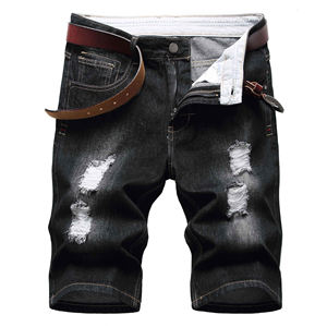 Wholesale High Designer <b>Men's</b> Solid Eco-Friendly Breathable 100% Cotton Canvas <b>Knee</b> <b>Length</b> Straight Casual Denim <b>Shorts</b> - Product Image 1
