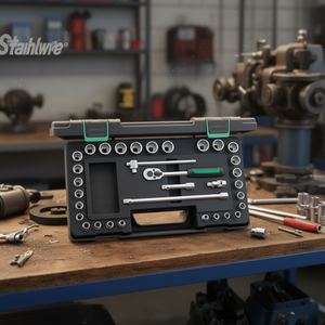 Jeu de clés à douilles polygonales carrées Stahlwille 3/8'' - 33 pièces - Product Image 3