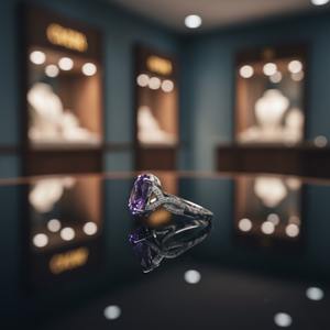 Anillo de Plata 925 con Amatista de Corte Ovalado, Regalo de Compromiso, Boda o Aniversario, Símbolo Cristiano, Engaste de Canal, Diseño Minimalista - Product Image 2