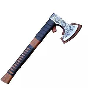 Ragnar Butterfly twist leather wrapping <b>axe</b> - Product Image 6