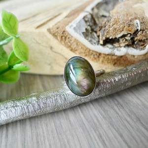 Bague en labradorite bleue naturelle, argent sterling 925, pierre précieuse labradorite faite à la main, bijoux pour femmes, bague de mariage, cadeau pour femmes - Product Image 6
