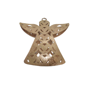 Le plus haut décoratif fer métal suspendu ange ornement feuille de cuivre fait à la main utilisation personnalisée pour la décoration de noël - Product Image 1