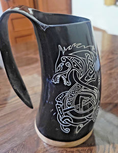 Mug en verre écologique de qualité supérieure, design animal classique, technique polie pour les boissons chaudes ou froides, artisanat naturel - Product Image 3