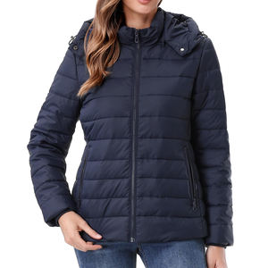 New Hot Sale Outdoor Ventures <b>Women's</b> <b>Packable</b> Lightweight Full-Zip Puffer <b>Jacket</b> with Hood Quilted Winter Coat - Product Image 3