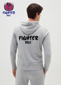 Cremallera French Terry Streetwear Funcional Lavado ácido Hombres Zip up Rivet Heavyweight Rhinestone Hoodie - Product Image 2