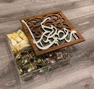 Modern Acrylic Mother of Pearl Inlay Box for Chocolate Gift Box Decoration Ramadan Eid Holiday Handcrafted From Vietnam - Product Image 1