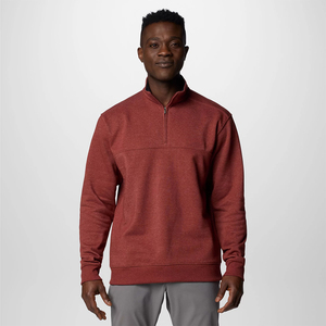 Sudadera con cremallera de cuarto para hombre, servicio OEM, sudaderas de manga larga de talla grande para hombre adulto con diseño de logotipo personalizado - Product Image 1