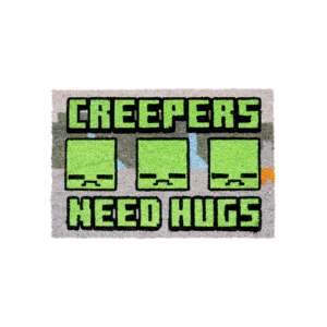 Alfombra de poliéster estampada de Minecraft, de lujo, con diseño de Creepers que necesitan abrazos, para la entrada de casa u oficina, con patrón a rayas. - Product Image 3