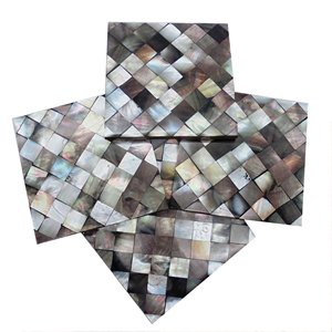 Amour GRAVÉ Personnalisé Gravé Live Edge Personnalisé Sous-verre en bois avec os fait main et incrustation en laiton Fabriqué en Inde - Product Image 4