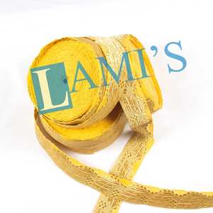 OEM-Cinta de encaje de 5mm a 80mm dorada - Product Image 1